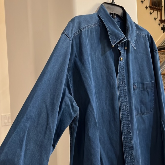 Dockers Mens Jean Button Down Shirt XL - Picture 2 of 5